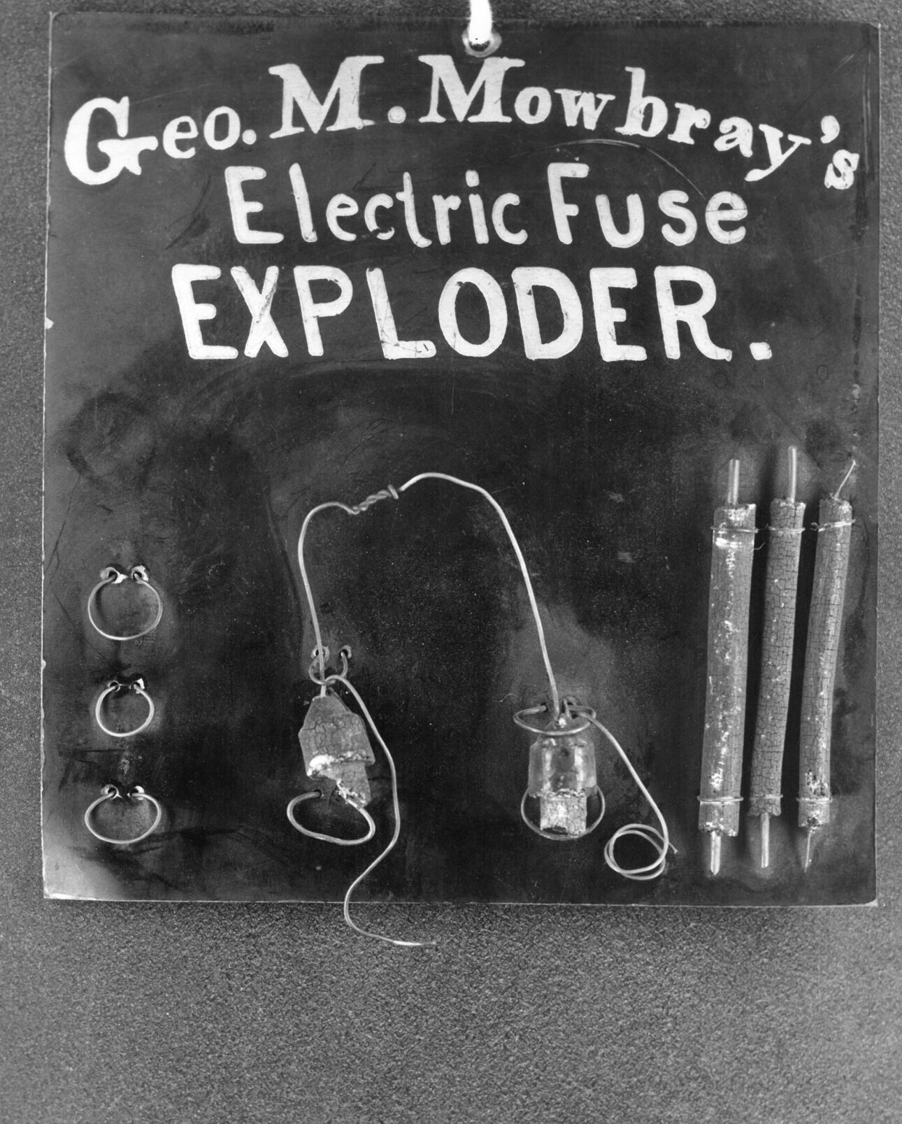 George M. Mombry's electric fuse explode